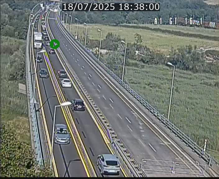 Traffic live webcam Luxembourg Niederanven - A1 direction Allemagne - BK 16.1