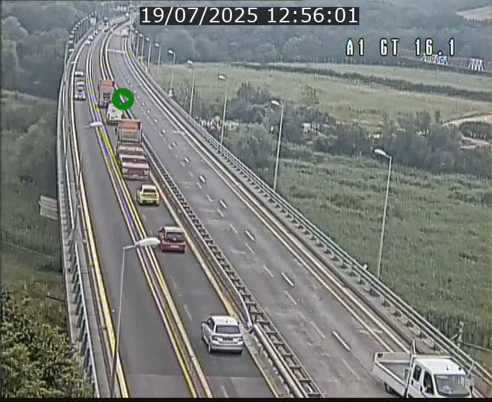 Traffic live webcam Luxembourg Niederanven - A1 direction Allemagne - BK 16.1