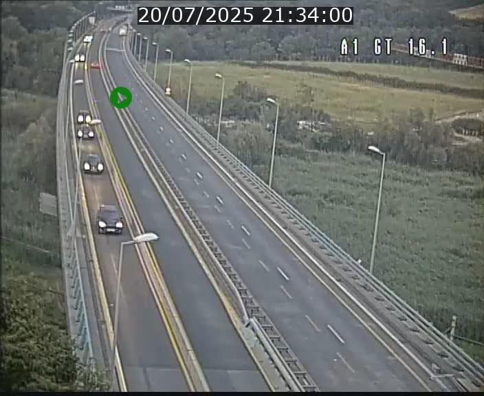 Traffic live webcam Luxembourg Niederanven - A1 direction Allemagne - BK 16.1
