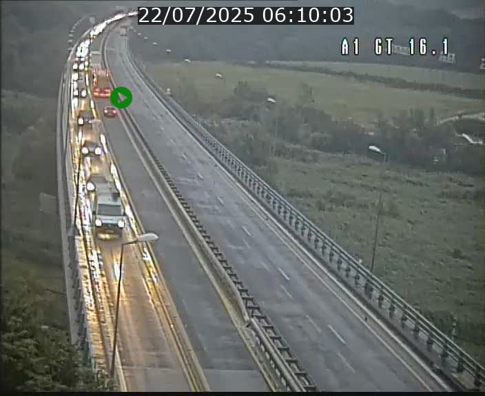 Traffic live webcam Luxembourg Niederanven - A1 direction Allemagne - BK 16.1
