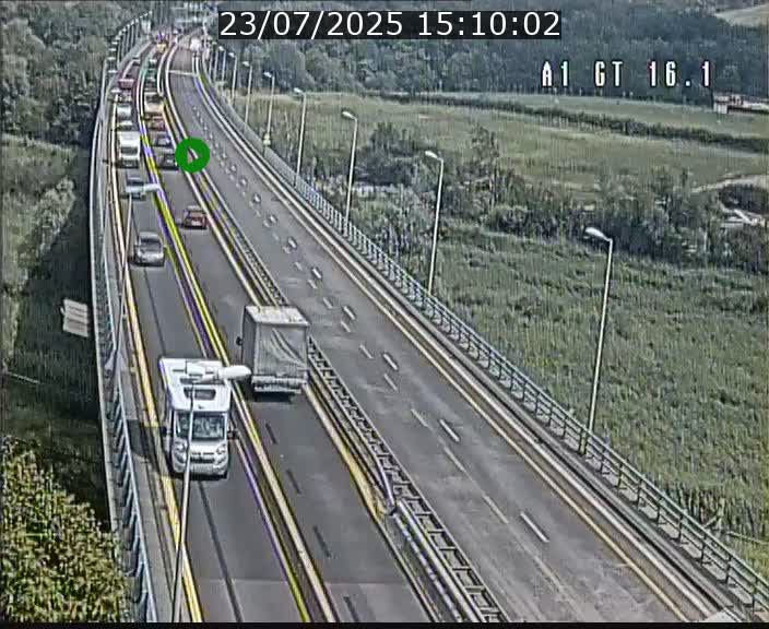 Traffic live webcam Luxembourg Niederanven - A1 direction Allemagne - BK 16.1