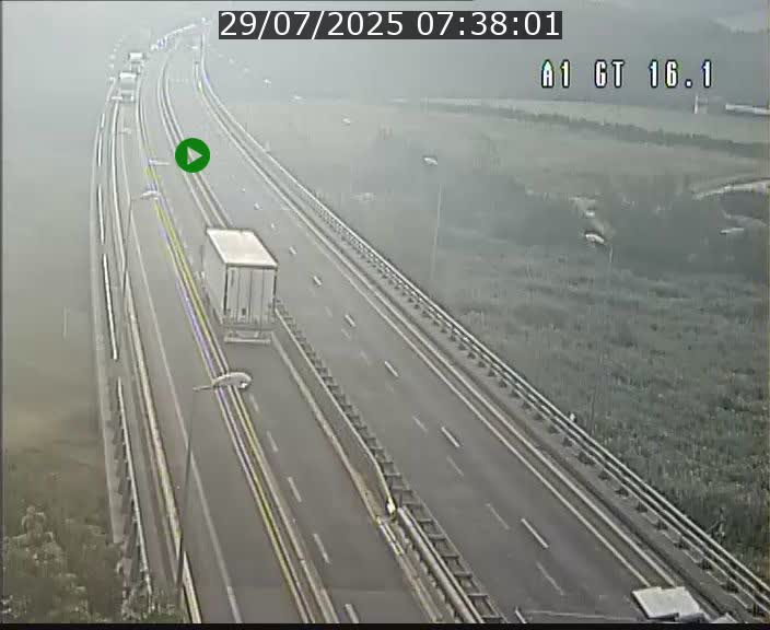 Traffic live webcam Luxembourg Niederanven - A1 direction Allemagne - BK 16.1