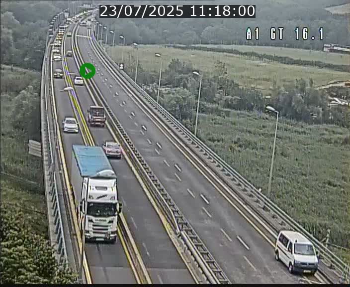 Traffic live webcam Luxembourg Niederanven - A1 direction Allemagne - BK 16.1