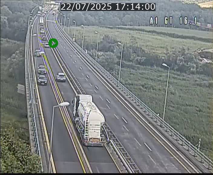 Traffic live webcam Luxembourg Niederanven - A1 direction Allemagne - BK 16.1
