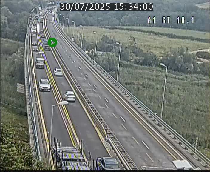 Traffic live webcam Luxembourg Niederanven - A1 direction Allemagne - BK 16.1