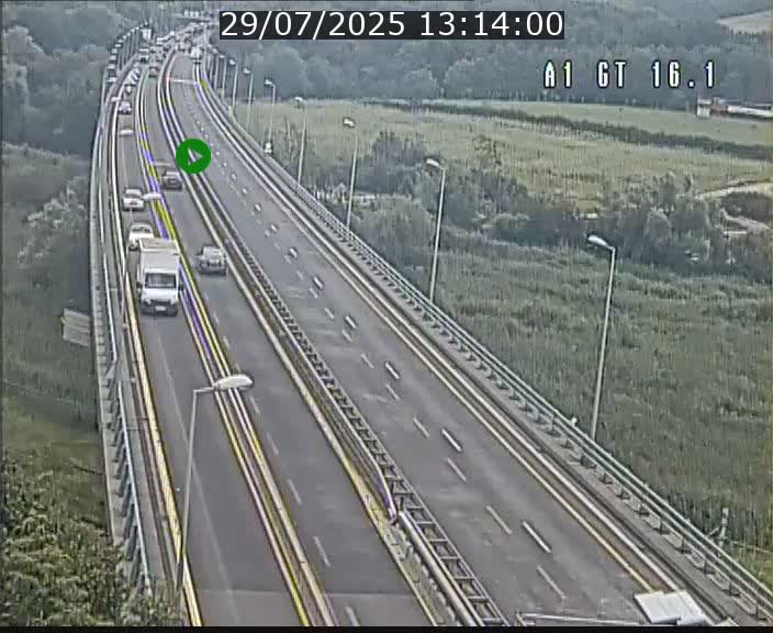 Traffic live webcam Luxembourg Niederanven - A1 direction Allemagne - BK 16.1