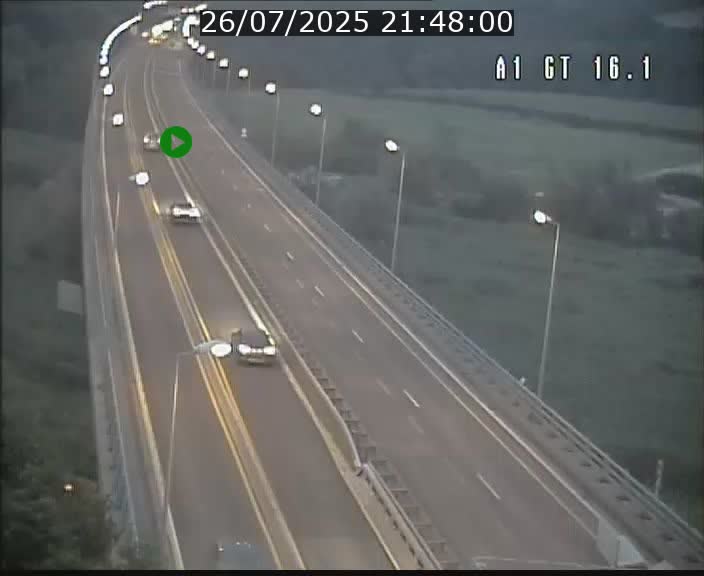 Traffic live webcam Luxembourg Niederanven - A1 direction Allemagne - BK 16.1