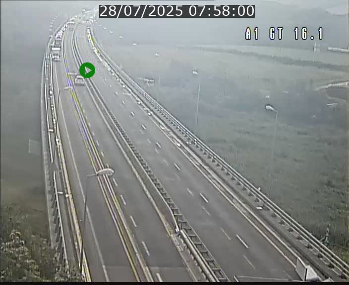 Traffic live webcam Luxembourg Niederanven - A1 direction Allemagne - BK 16.1