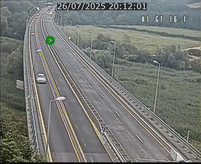 Traffic live webcam Luxembourg Niederanven - A1 direction Allemagne - BK 16.1