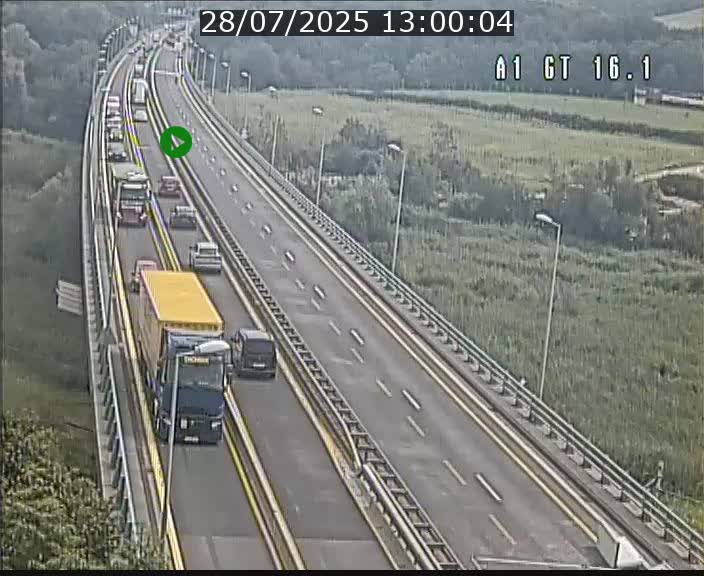 Traffic live webcam Luxembourg Niederanven - A1 direction Allemagne - BK 16.1