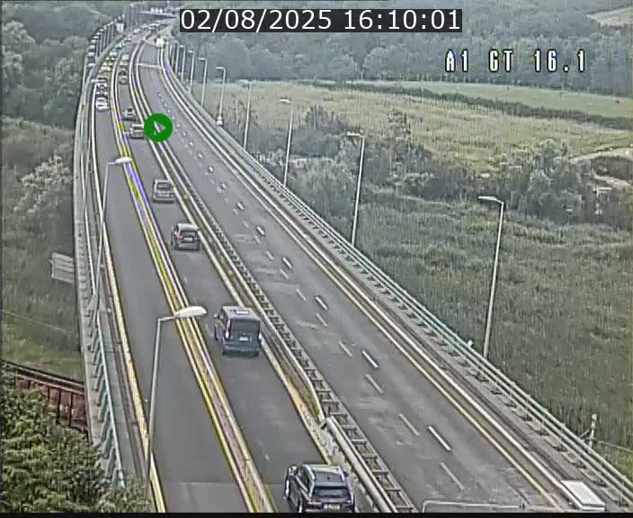 Traffic live webcam Luxembourg Niederanven - A1 direction Allemagne - BK 16.1