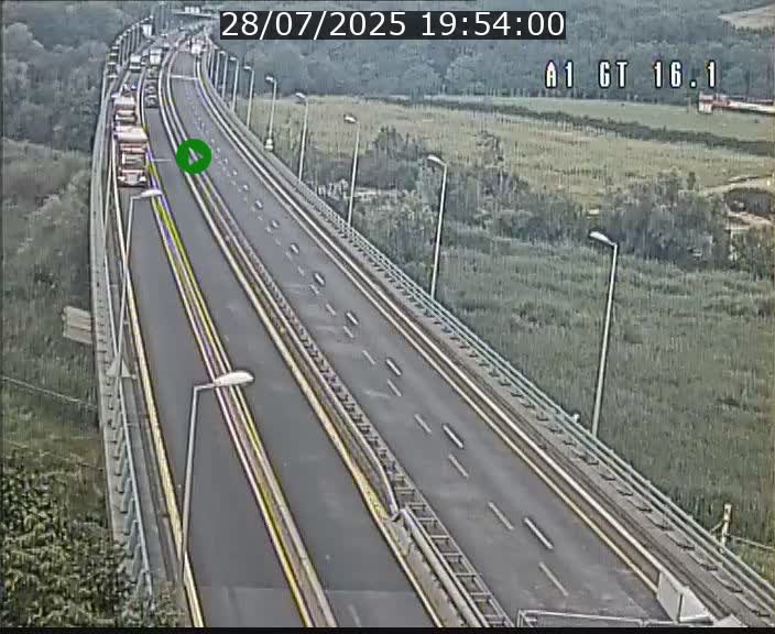 Traffic live webcam Luxembourg Niederanven - A1 direction Allemagne - BK 16.1