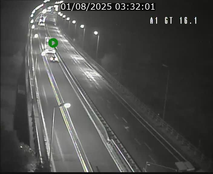 Traffic live webcam Luxembourg Niederanven - A1 direction Allemagne - BK 16.1