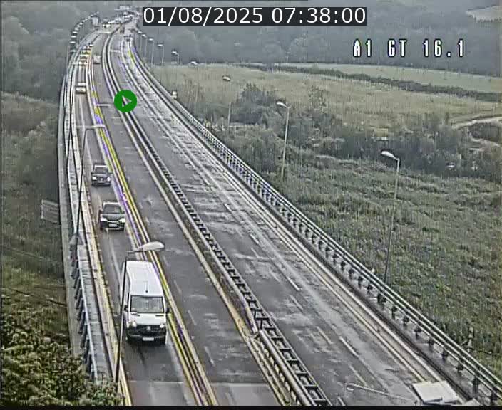 Traffic live webcam Luxembourg Niederanven - A1 direction Allemagne - BK 16.1