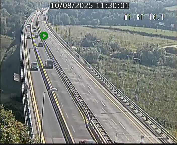 Traffic live webcam Luxembourg Niederanven - A1 direction Allemagne - BK 16.1