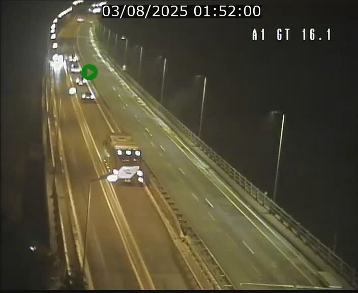 Traffic live webcam Luxembourg Niederanven - A1 direction Allemagne - BK 16.1