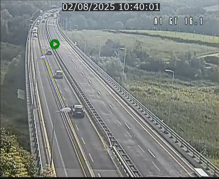Traffic live webcam Luxembourg Niederanven - A1 direction Allemagne - BK 16.1