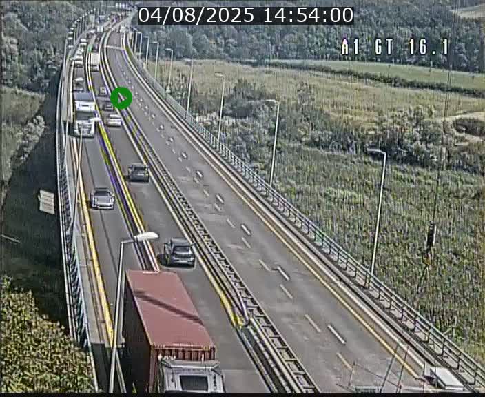 Traffic live webcam Luxembourg Niederanven - A1 direction Allemagne - BK 16.1