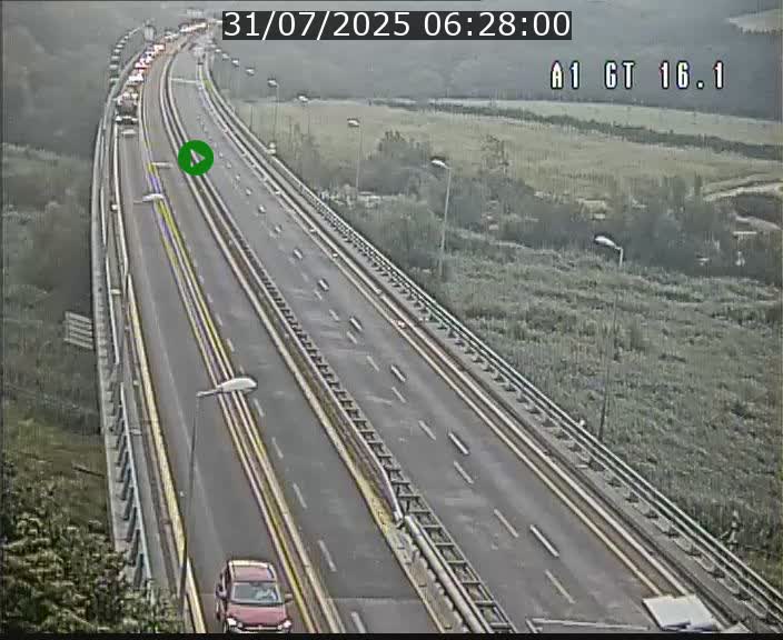 Traffic live webcam Luxembourg Niederanven - A1 direction Allemagne - BK 16.1