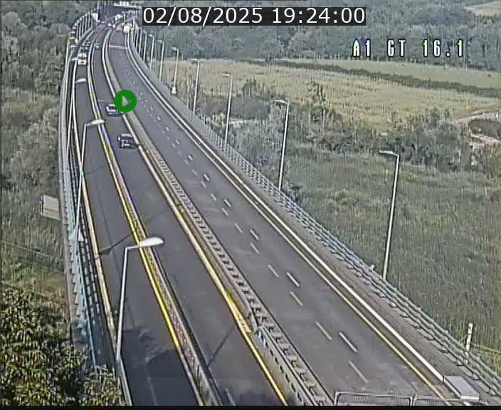 Traffic live webcam Luxembourg Niederanven - A1 direction Allemagne - BK 16.1