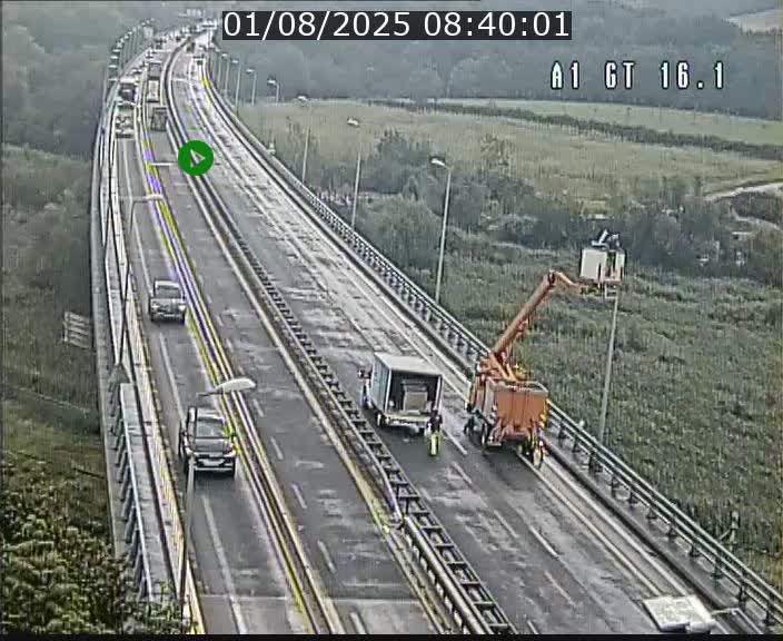 Traffic live webcam Luxembourg Niederanven - A1 direction Allemagne - BK 16.1