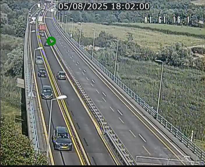Traffic live webcam Luxembourg Niederanven - A1 direction Allemagne - BK 16.1