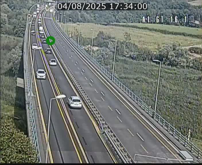 Traffic live webcam Luxembourg Niederanven - A1 direction Allemagne - BK 16.1