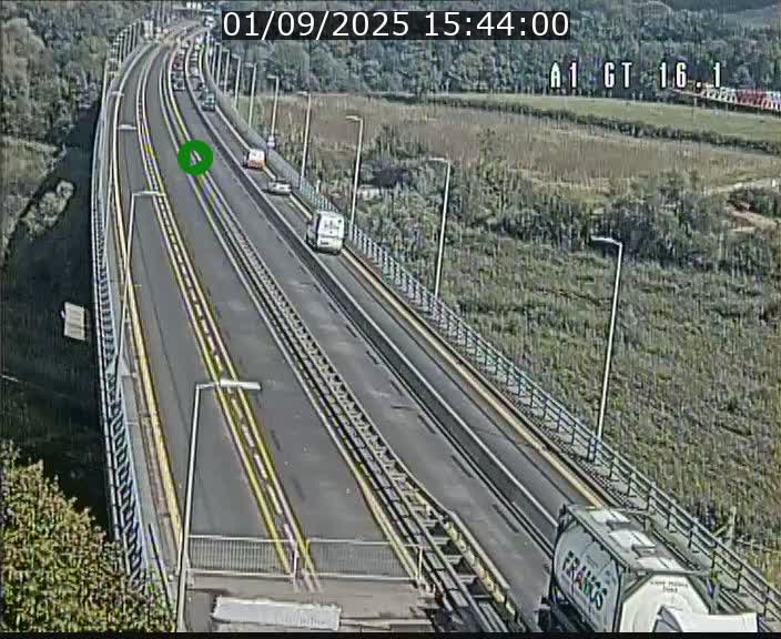 Traffic live webcam Luxembourg Niederanven - A1 direction Allemagne - BK 16.1