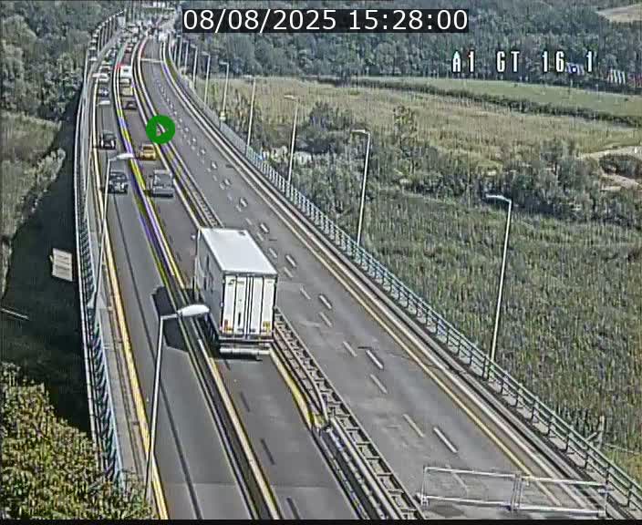 Traffic live webcam Luxembourg Niederanven - A1 direction Allemagne - BK 16.1