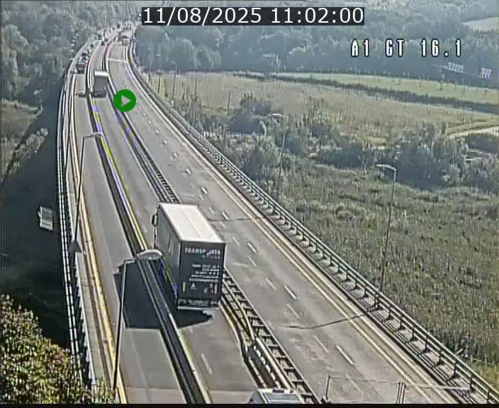 Traffic live webcam Luxembourg Niederanven - A1 direction Allemagne - BK 16.1