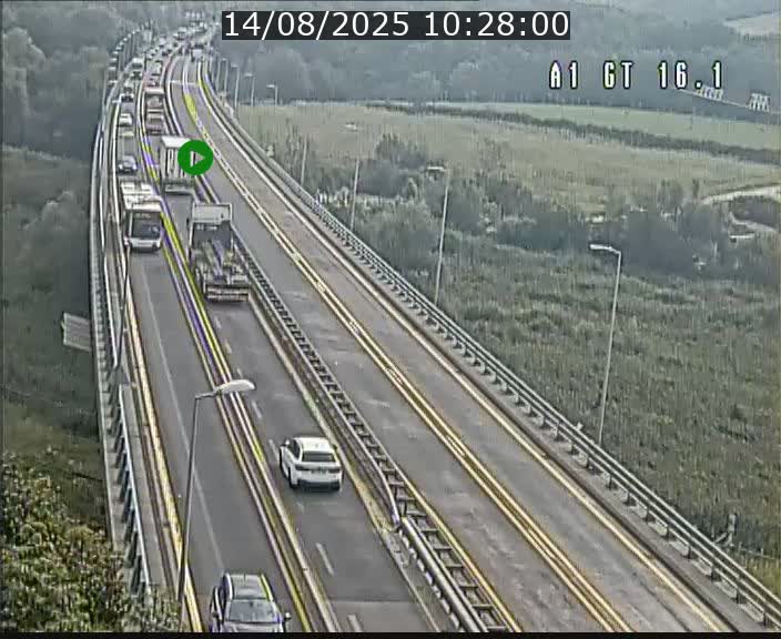 Traffic live webcam Luxembourg Niederanven - A1 direction Allemagne - BK 16.1