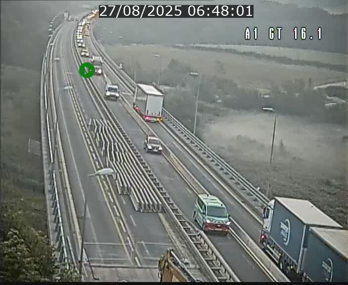 Traffic live webcam Luxembourg Niederanven - A1 direction Allemagne - BK 16.1