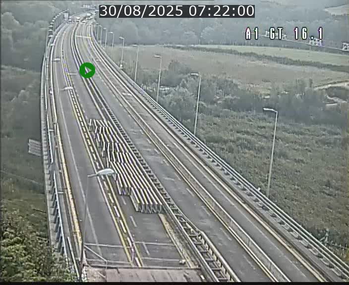 Traffic live webcam Luxembourg Niederanven - A1 direction Allemagne - BK 16.1