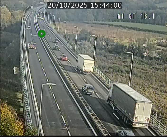 Traffic live webcam Luxembourg Niederanven - A1 direction Allemagne - BK 16.1