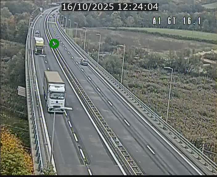Traffic live webcam Luxembourg Niederanven - A1 direction Allemagne - BK 16.1