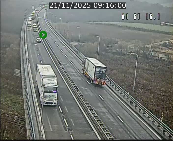Traffic live webcam Luxembourg Niederanven - A1 direction Allemagne - BK 16.1