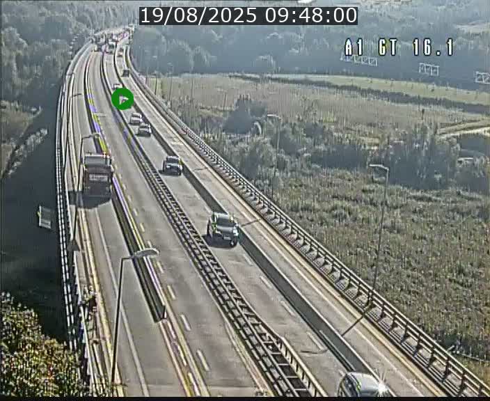 <h2>Traffic live webcam Luxembourg Niederanven - A1 direction Allemagne - BK 16.1</h2>