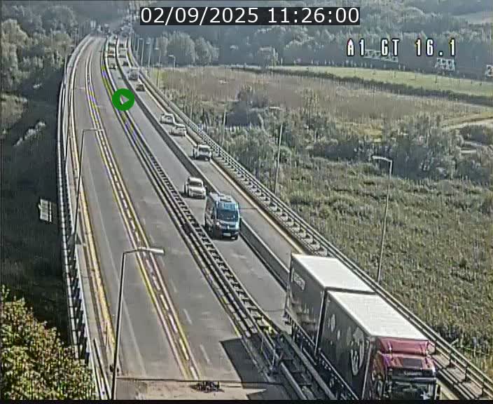 <h2>Traffic live webcam Luxembourg Niederanven - A1 direction Allemagne - BK 16.1</h2>