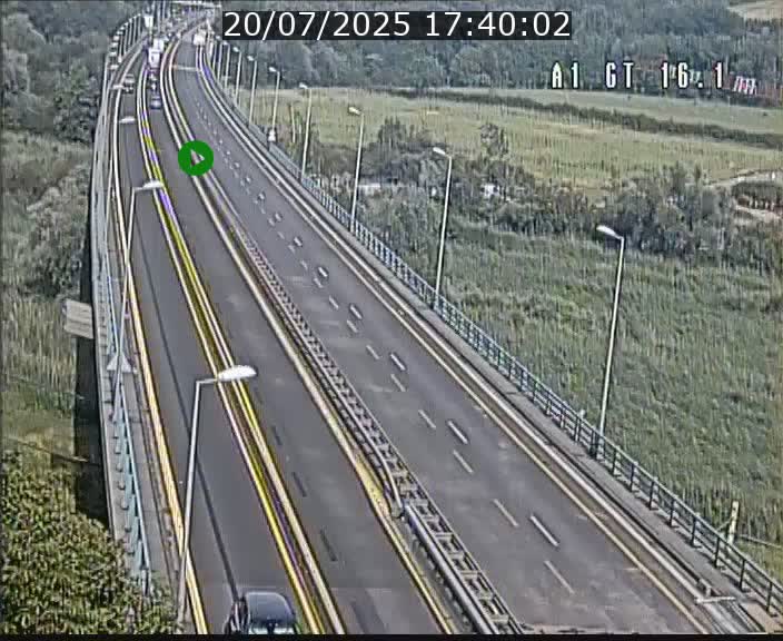Traffic live webcam Luxembourg Niederanven - A1 direction Allemagne - BK 16.1