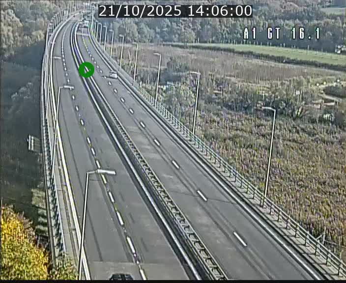 Traffic live webcam Luxembourg Niederanven - A1 direction Allemagne - BK 16.1