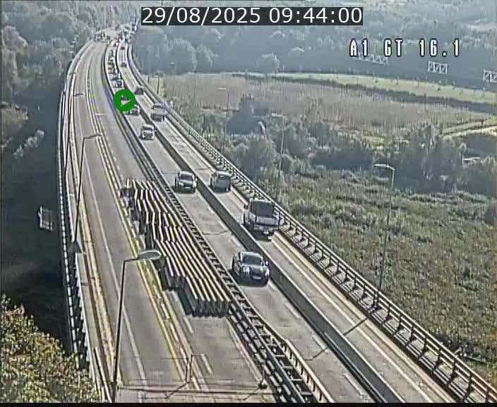 <h2>Traffic live webcam Luxembourg Niederanven - A1 direction Allemagne - BK 16.1</h2>