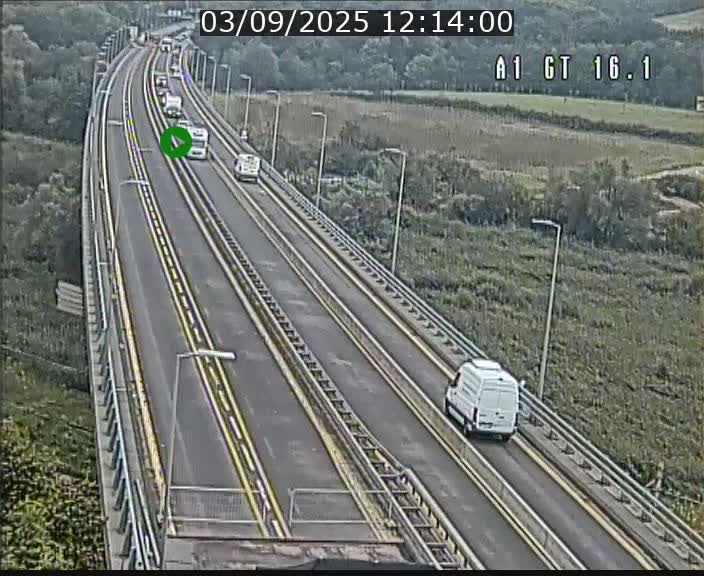 <h2>Traffic live webcam Luxembourg Niederanven - A1 direction Allemagne - BK 16.1</h2>
