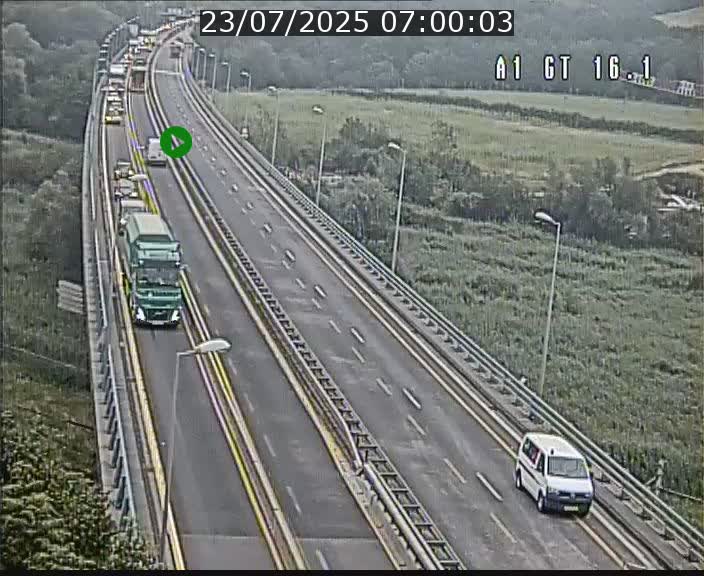 <h2>Traffic live webcam Luxembourg Niederanven - A1 direction Allemagne - BK 16.1</h2>