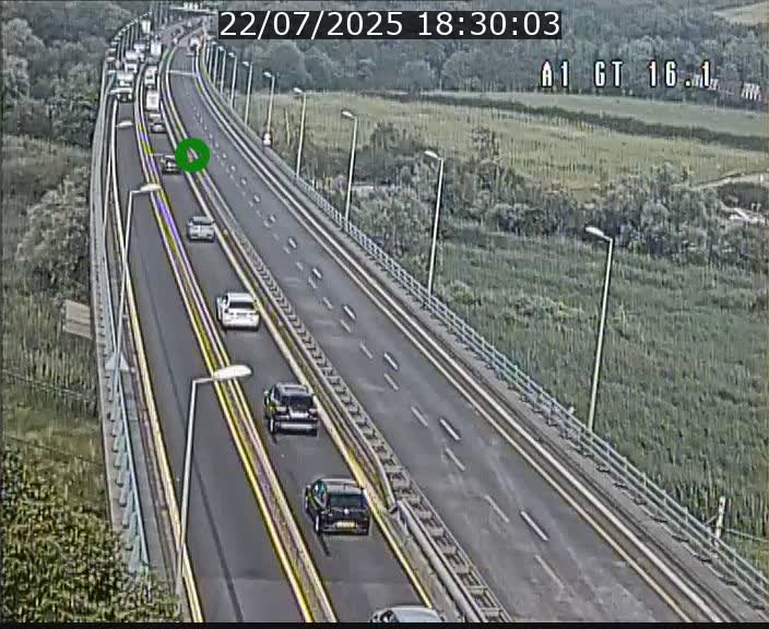 <h2>Traffic live webcam Luxembourg Niederanven - A1 direction Allemagne - BK 16.1</h2>