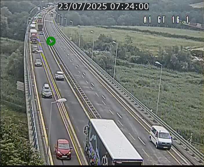 <h2>Traffic live webcam Luxembourg Niederanven - A1 direction Allemagne - BK 16.1</h2>