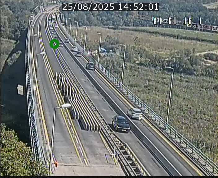 <h2>Traffic live webcam Luxembourg Niederanven - A1 direction Allemagne - BK 16.1</h2>