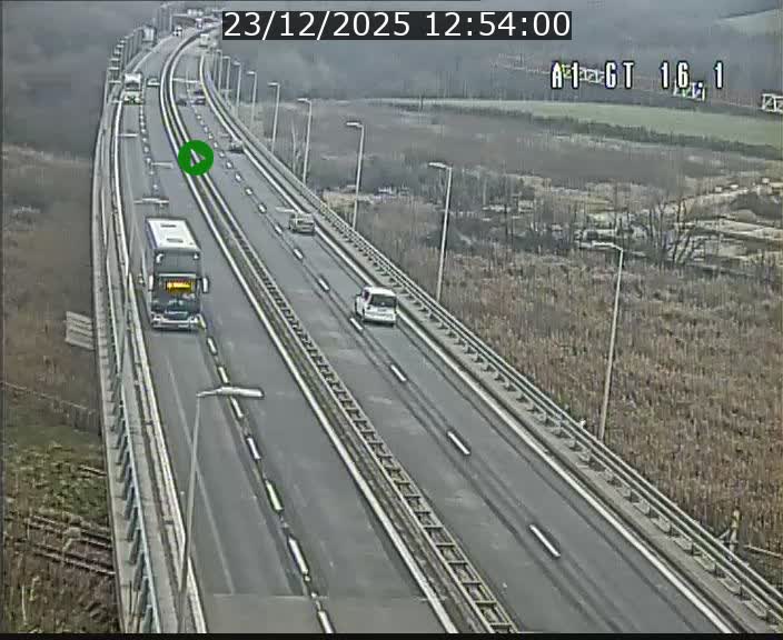 Traffic live webcam Luxembourg Niederanven - A1 direction Allemagne - BK 16.1