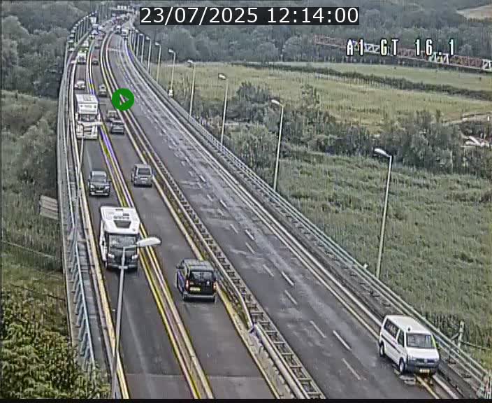 <h2>Traffic live webcam Luxembourg Niederanven - A1 direction Allemagne - BK 16.1</h2>