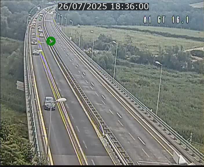 <h2>Traffic live webcam Luxembourg Niederanven - A1 direction Allemagne - BK 16.1</h2>