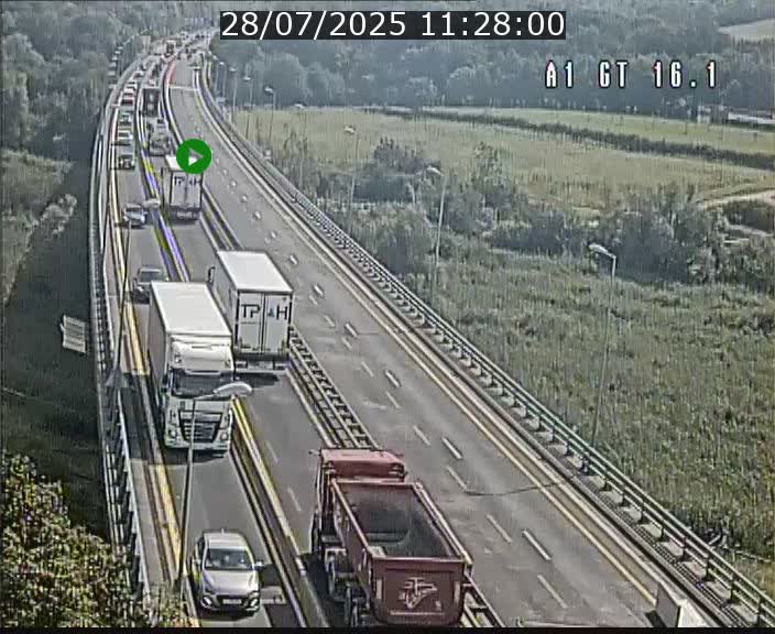 <h2>Traffic live webcam Luxembourg Niederanven - A1 direction Allemagne - BK 16.1</h2>